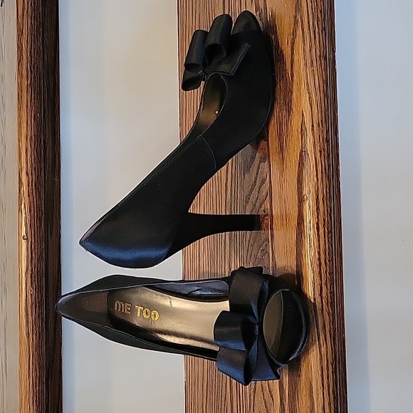 LAST CHANCE! Josie Satin Peep Toe Pumps - Picture 4 of 8